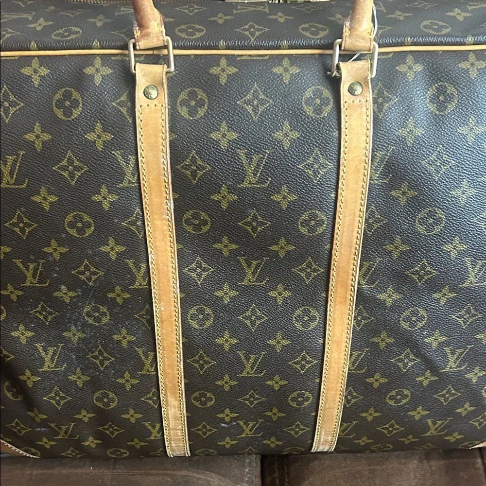 Sale!!! Louis Vuitton Brown and Tan Monogram Travel Bag
